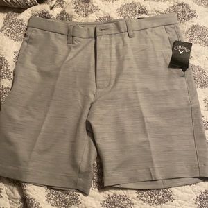 Light gray/silver Callaway golf shorts, XL